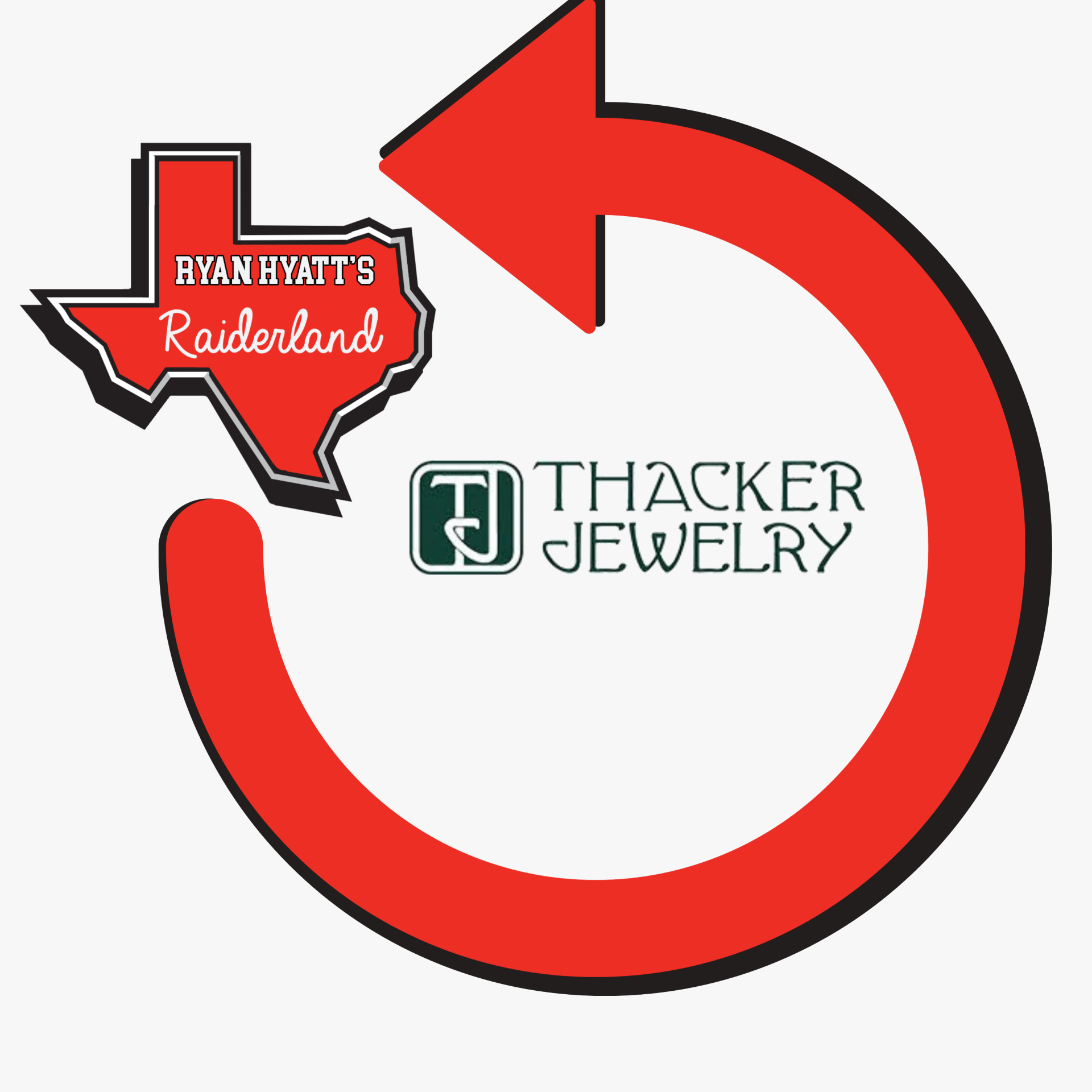 Raiderland Rewind Thacker Logo