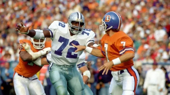Too Tall Jones sacking Elway