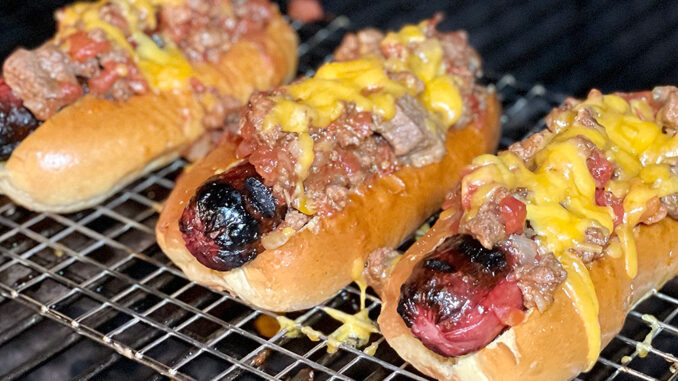 Grilled Chili Dog
