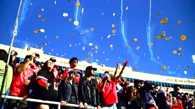 Texas Tech Tortilla Toss, Photo Credit KLBK TV, Lubbock